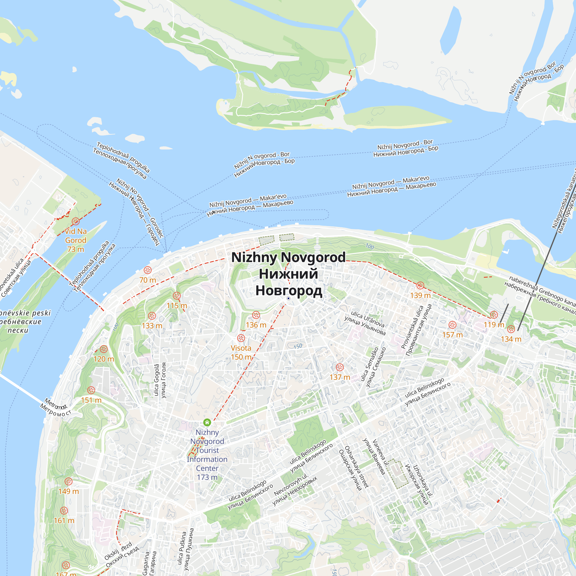 Turisticheskii Centr Visit Nizhny map