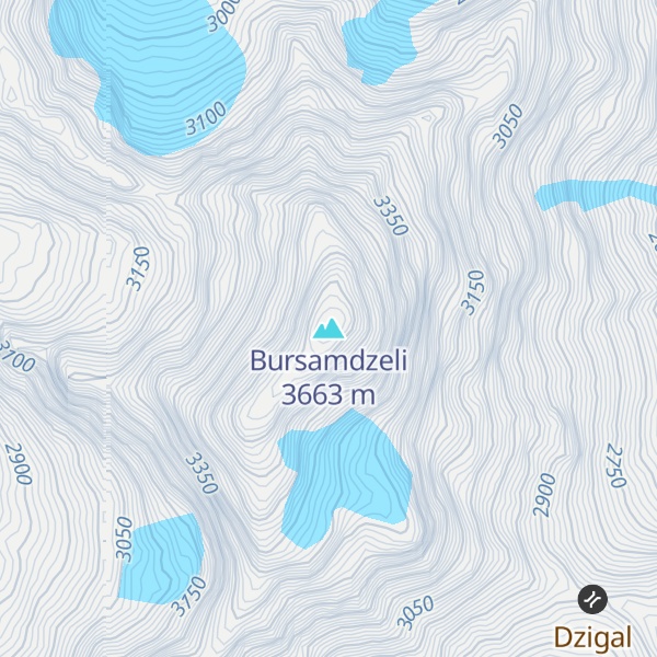 Map of Bursamdzeli