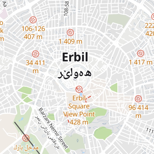 Map of Citadel of Erbil