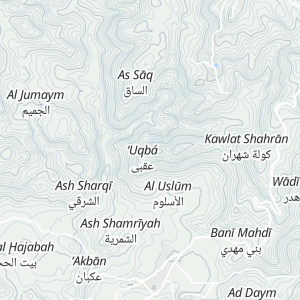 Map of Jabal `Uqbi