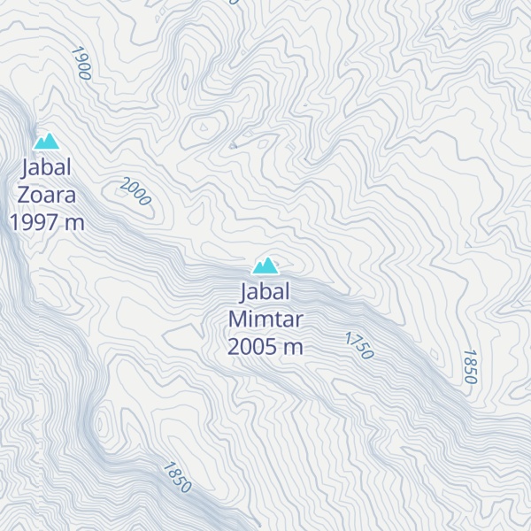 Map of Jabal Mimtar