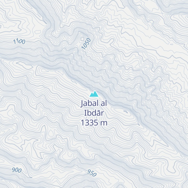Map of Jabal al Ibdār