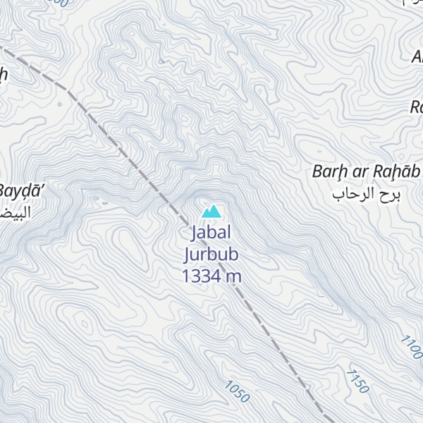 Map of Jabal Jurbub