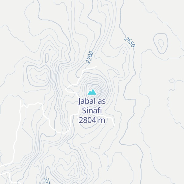 Map of Jabal as Sinafi