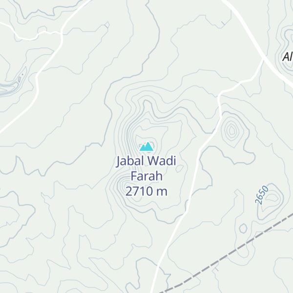 Map of Jabal Wadi Farah