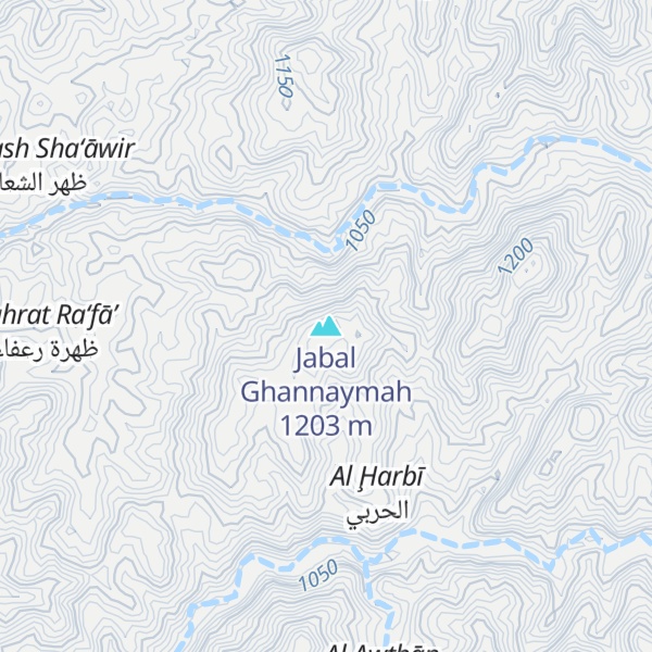 Map of Jabal Ghannaymah