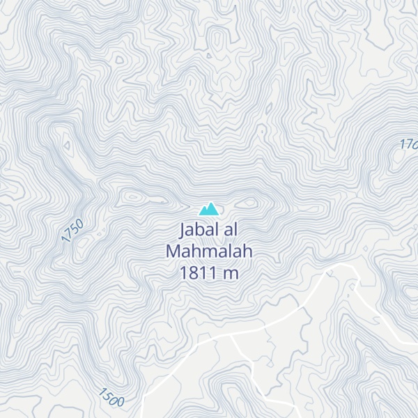 Map of Jabal al Mahmalah