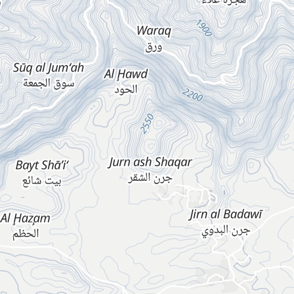 Map of Jabal Sin`an