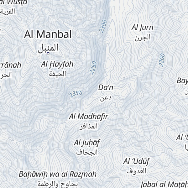 Map of Jabal Dahir