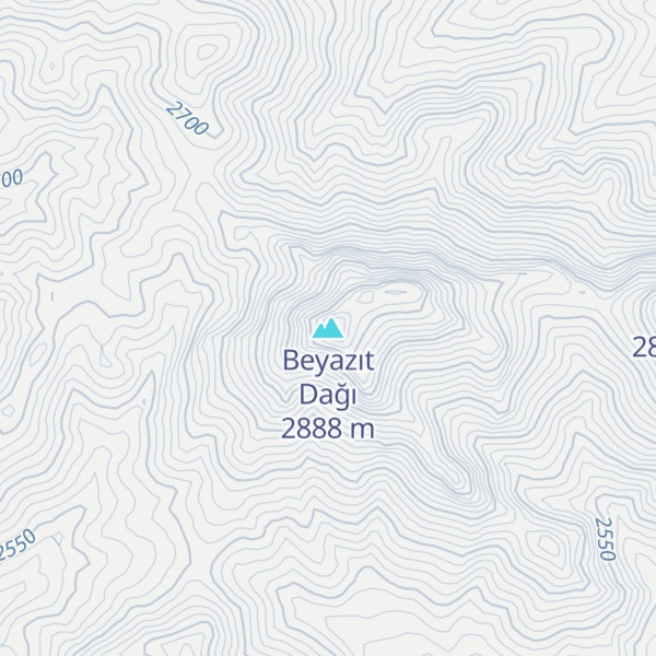 Map of Beyazıt Dağı