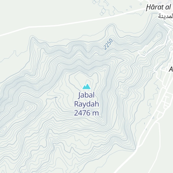 Map of Jabal Raydah