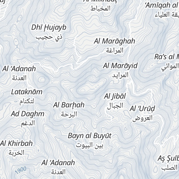 Map of Jabal Dihran