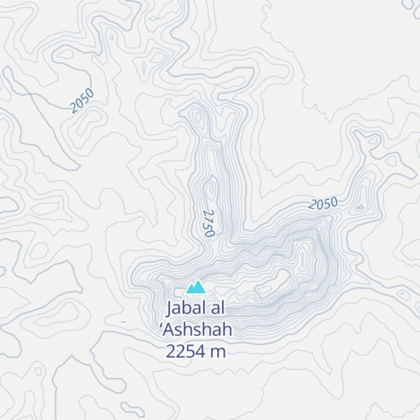 Map of Jabal al `Ashshah