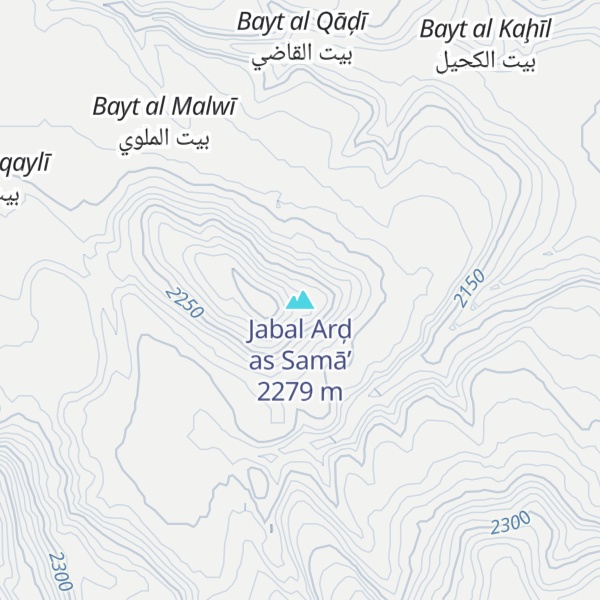 Map of Jabal Arḑ as Samā’