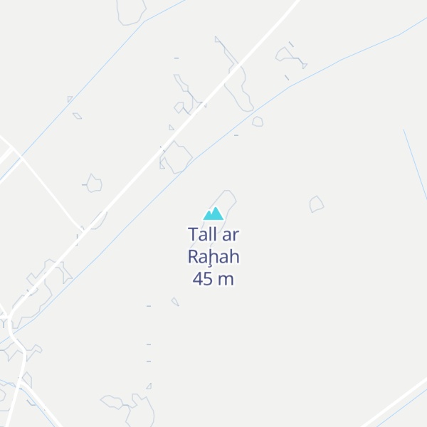 Map of Tall ar Raḩah