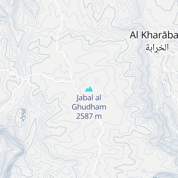 Map of Jabal al Ghudham