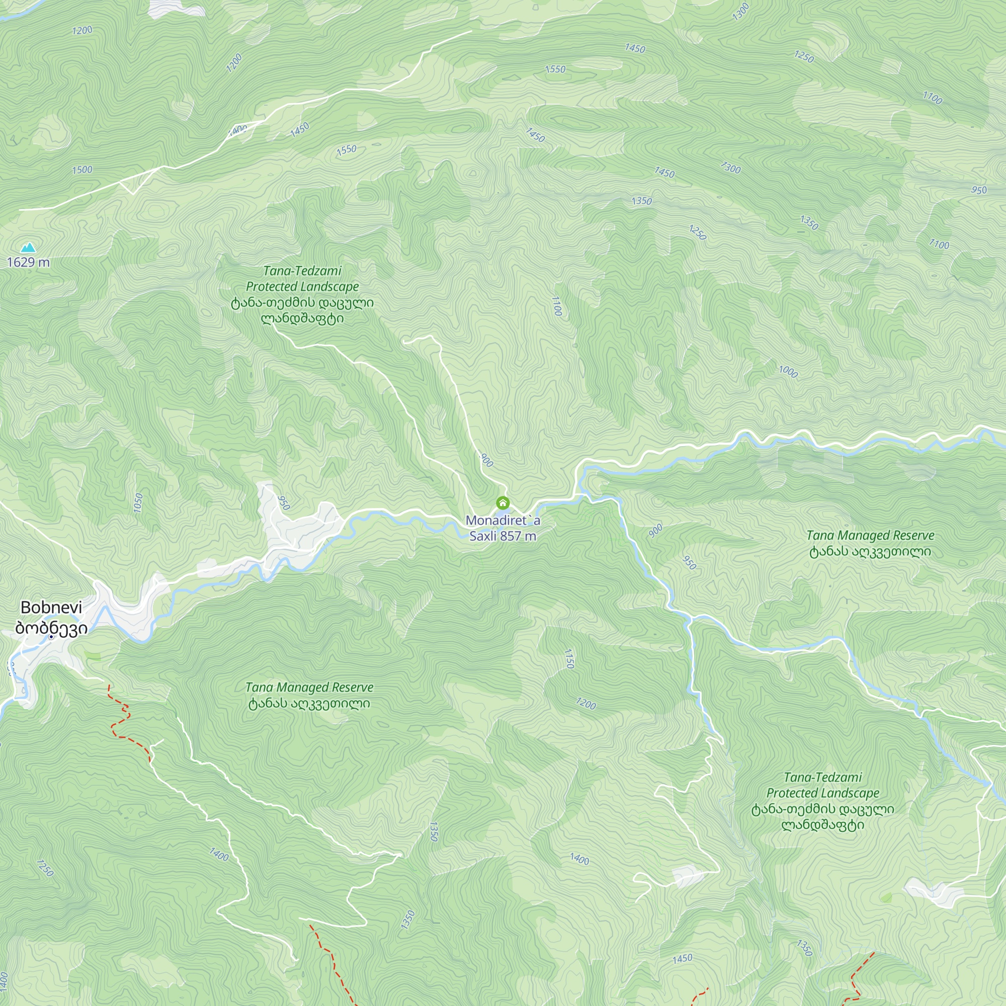 Monadiret`a Saxli map