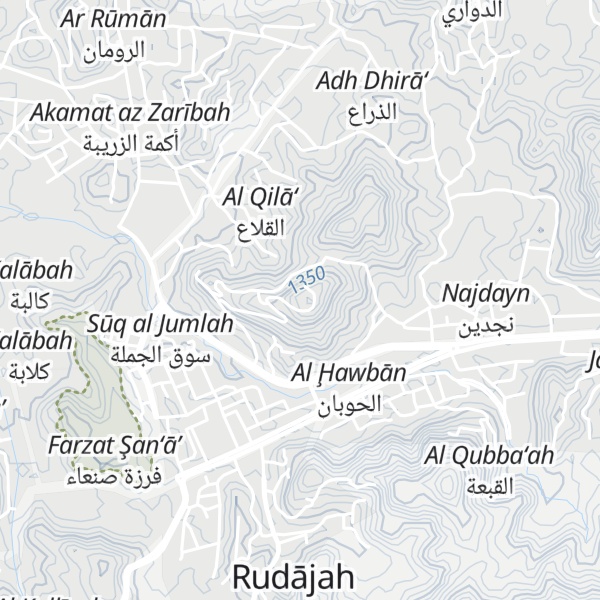 Map of Jabal ad Damalah