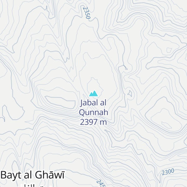 Map of Jabal al Qunnah