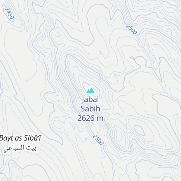 Map of Jabal Sabih