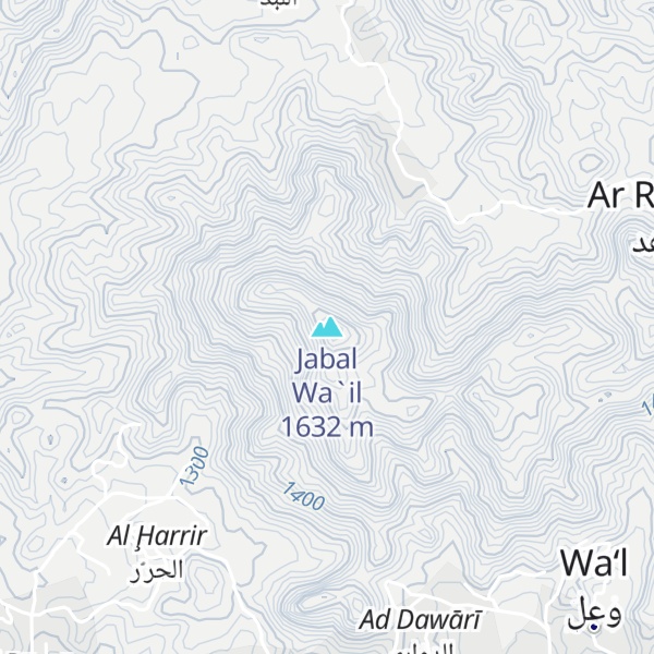 Map of Jabal Wa`il