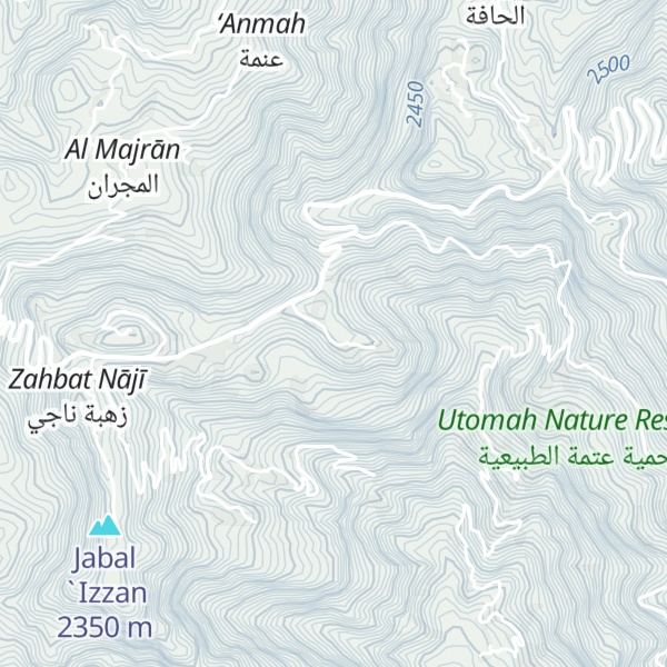 Map of Jabal Jubran