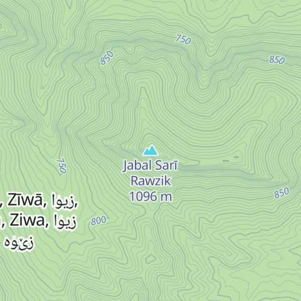 Map of Jabal Sarī Rawzik