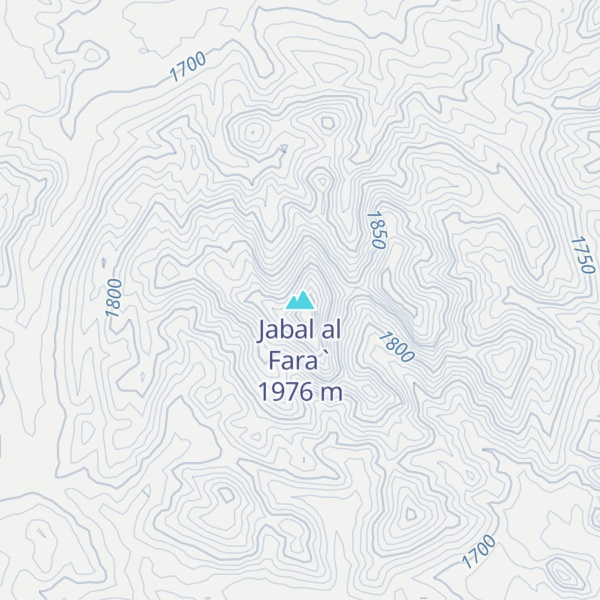 Map of Jabal al Fara`