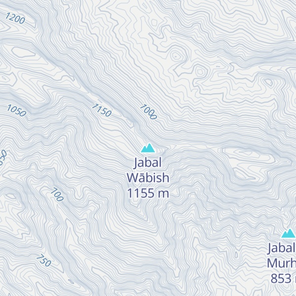 Map of Jabal Wābish