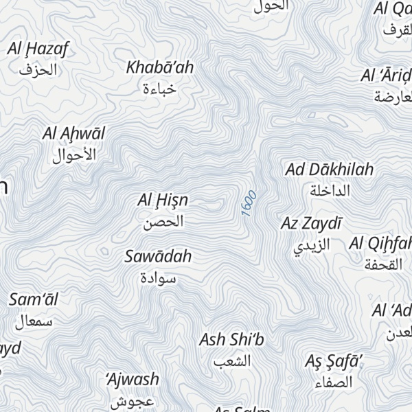 Map of Jabal Hazman