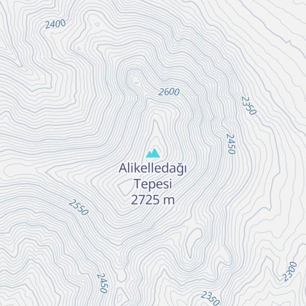Map of Alikelledağı Tepesi