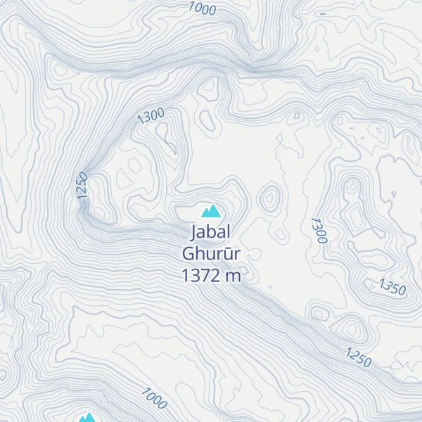 Map of Jabal Ghurūr