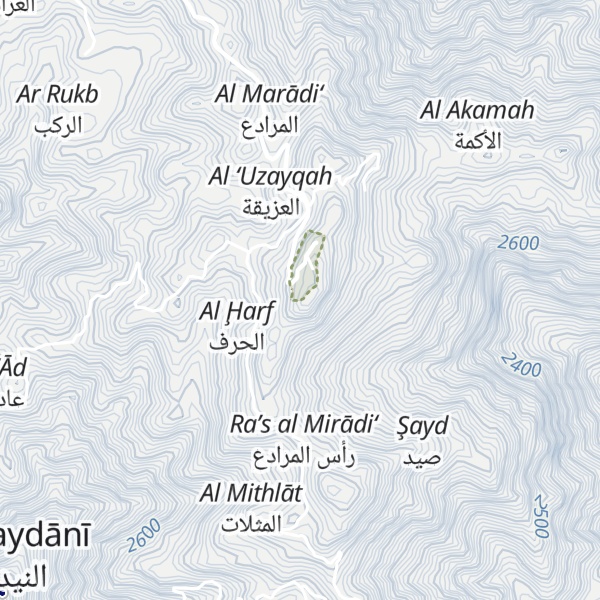 Map of Jabal Şabir