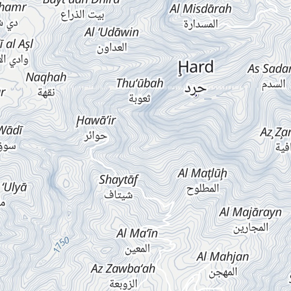 Map of Jabal Kayyin