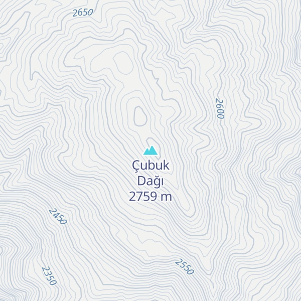 Map of Çubuk Dağı