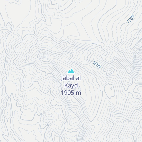 Map of Jabal al Kayd