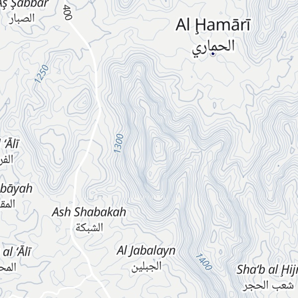 Map of Jabal Wa`lan