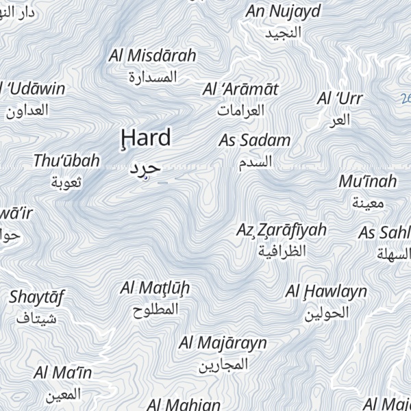 Map of Jabal Shawkat Harad