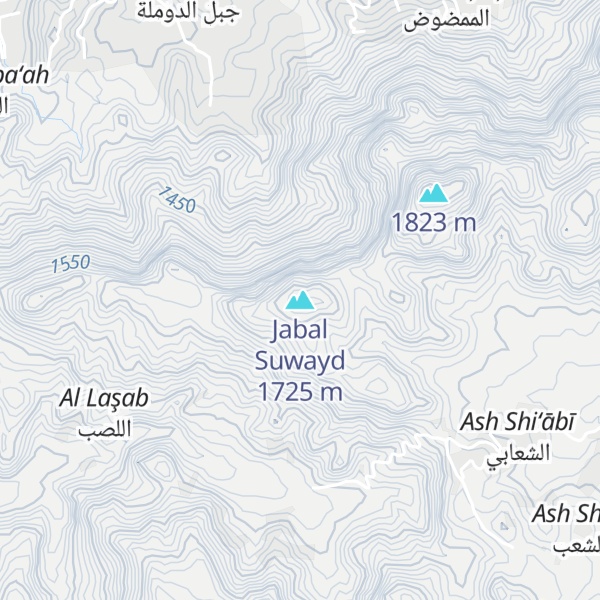 Map of Jabal Suwayd