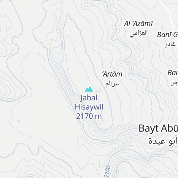 Map of Jabal Hisaywil