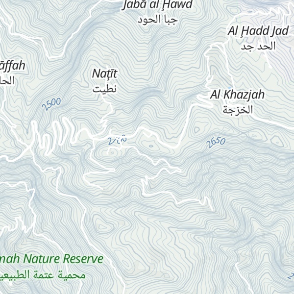 Map of Jabal Barrah