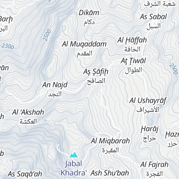 Map of Jabal Khadid