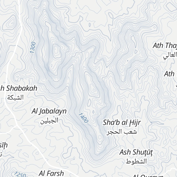 Map of Jabal al Ja'if