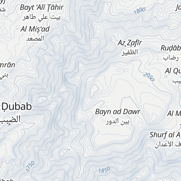 Map of Jabal Qahzah
