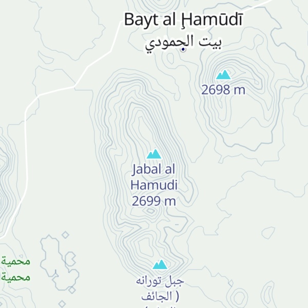 Map of Jabal al Hamudi
