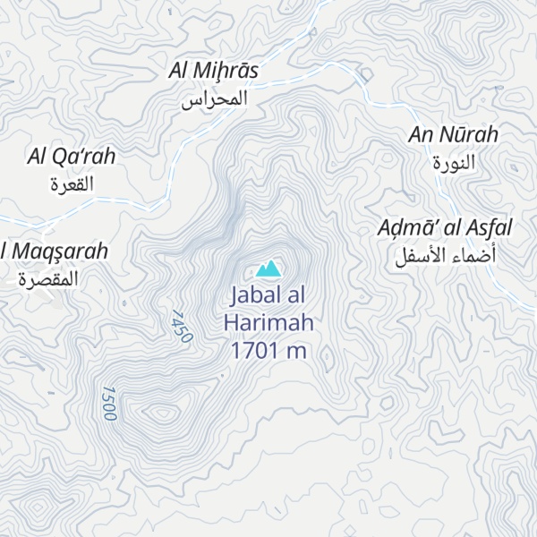 Map of Jabal al Harimah