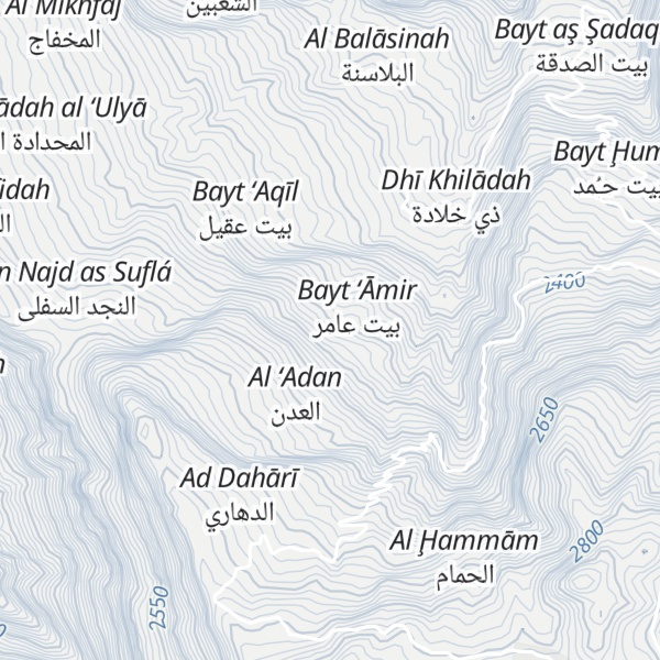 Map of Jabal Qumash