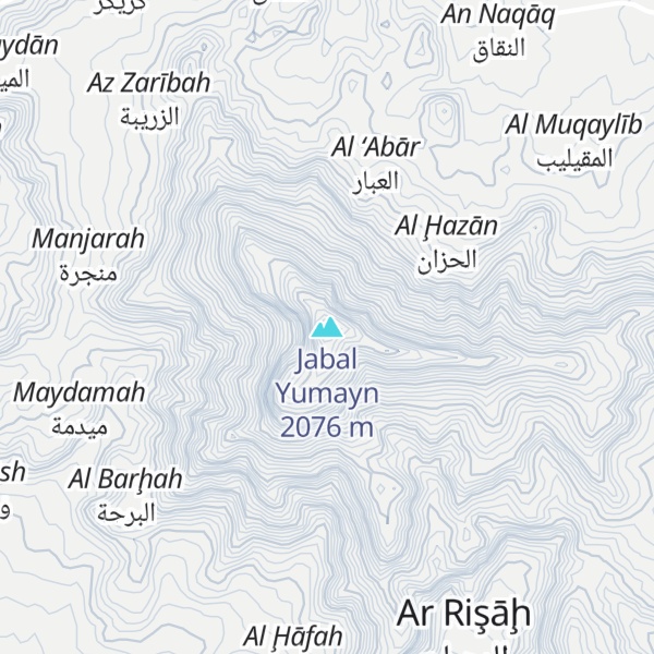 Map of Jabal Yumayn