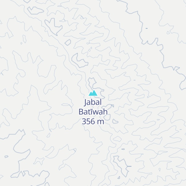 Map of Jabal Batīwah