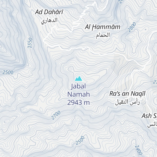 Map of Jabal Namah